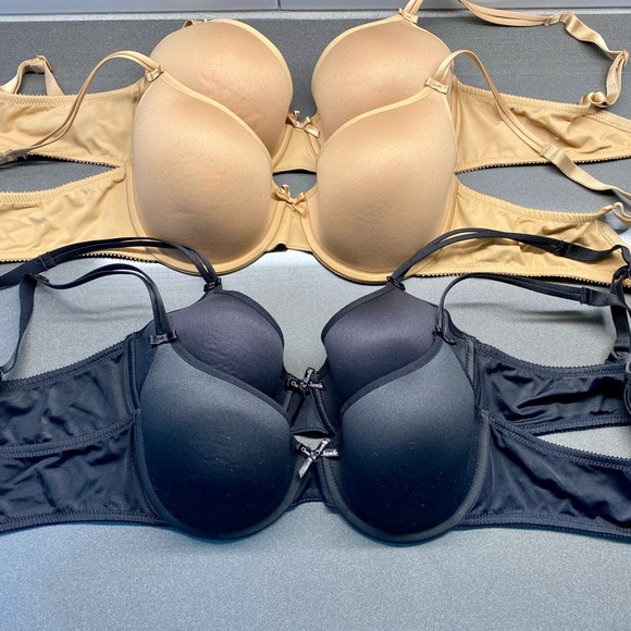 Bundle 4 Chantelle 34 C basic smooth custom fit bras - Picture 3 of 3